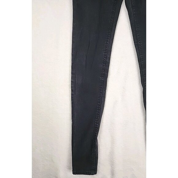 Cheap Monday Second Skin Very Stretch Ladies Skinny Black Jeans Size W 26 L 32 - Picture 3 of 14